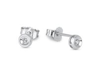 Pendientes Demetra Mujer ESSENTIAL in Oro blanco Diamante 021.004.W.A3